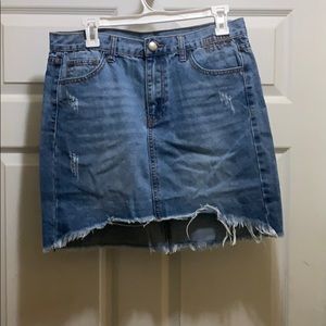 Blue jean skirt